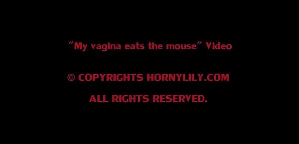 indian babe lily inserts computer mouse in pussy